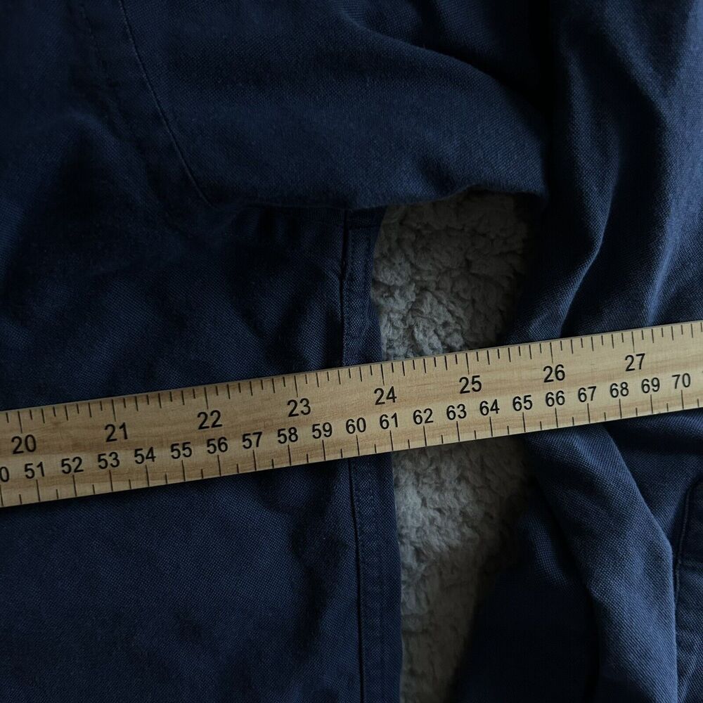 Nautica Mens Size 16 34/35 Button Down Shirt Vintage Oxford Blue Preppy - Picture 12 of 16